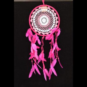 Horgolt Álomfogó | 16 és 22 cm | Rózsaszín