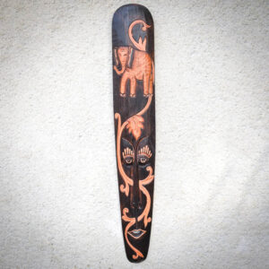 Indonéz törzsi maszk | faragott fa | Elefánt