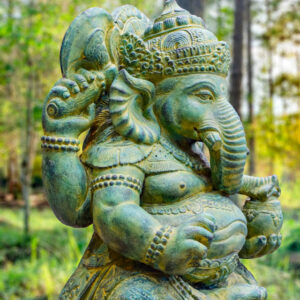 Ganesha szobor | Sárgás-zöld | Nagy