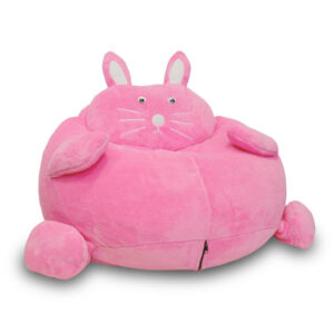 Plüss babzsákfotel | Babzsák állat | Rózsaszín nyuszi