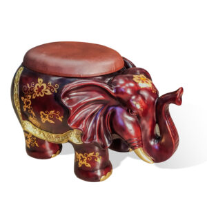 puff és tároló resin elefánt szék