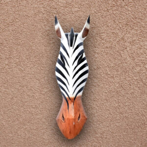 Afrikai fali maszk - törzsi maszk - zebra