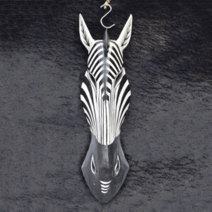 Afrikai fali maszk - törzsi maszk - zebra