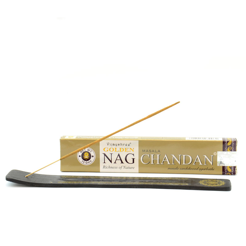 Vijayahree-Golden-Nag—champa | Prémium füstölő pálca