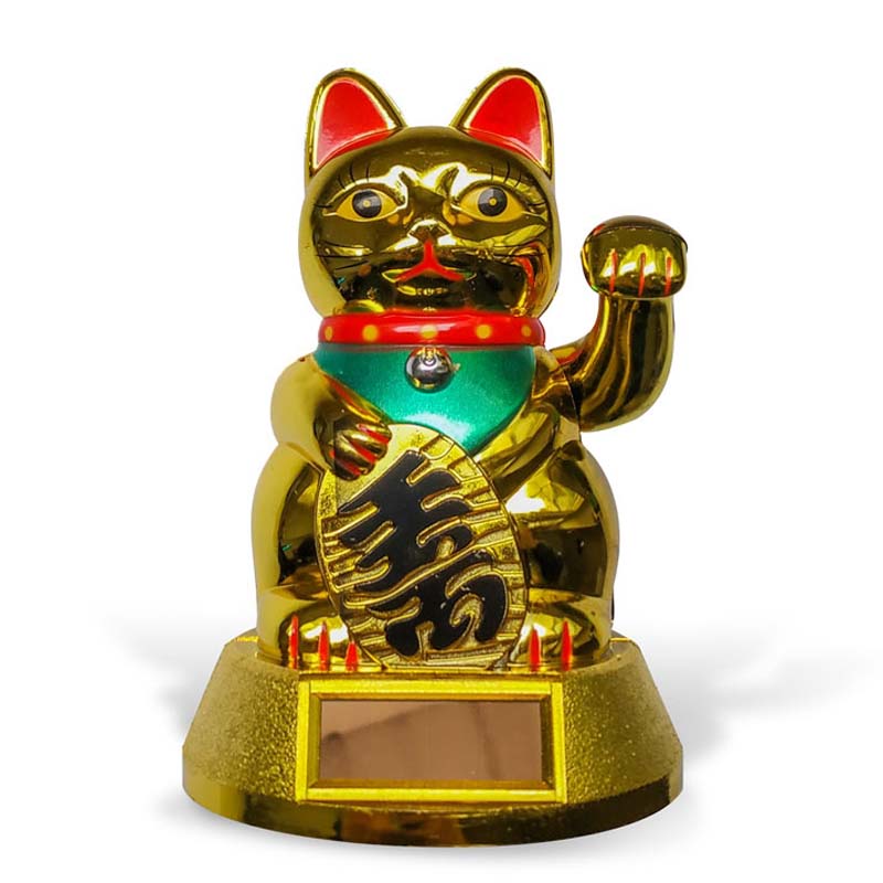 Maneki neko, aranyszínű integető cica, feng shui macska