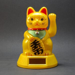 maneki neko, integető macska, fehér