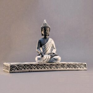 Ezüst lepel - Buddha mécsestató