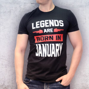 Január születésnapi legend póló | ajándék férfiaknak