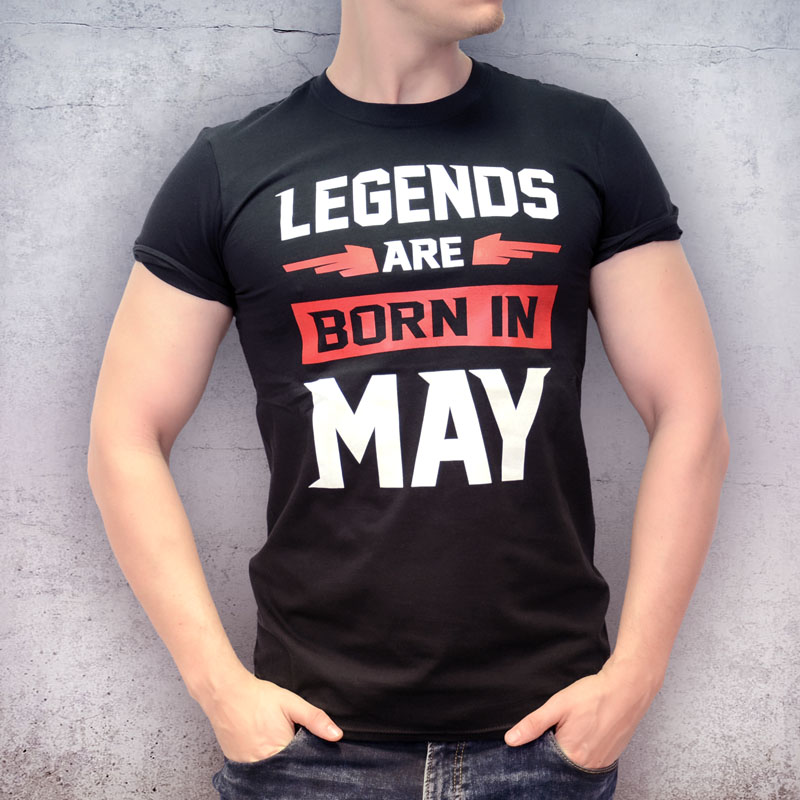 Május születésnapi legend póló | ajándék férfiaknak