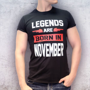 November születésnapi legend póló | ajándék férfiaknak