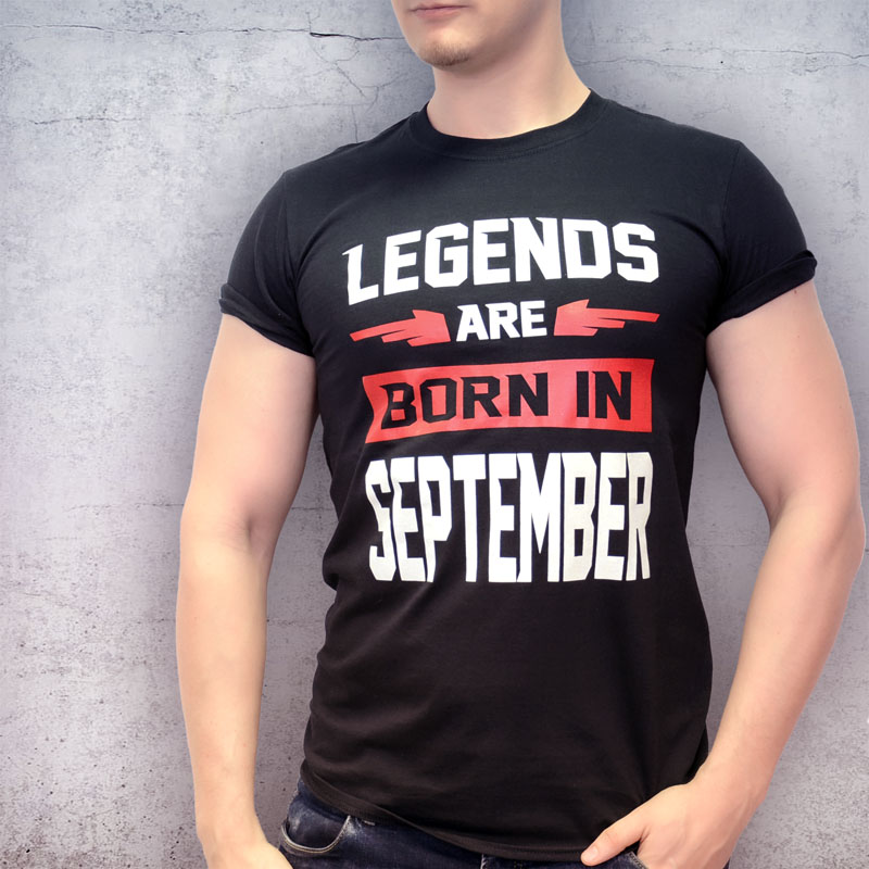 Szeptember születésnapi legend póló | ajándék férfiaknak
