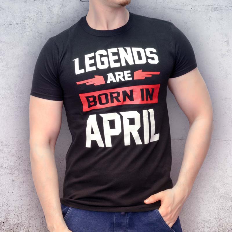 Április születésnapi legend póló | ajándék férfiaknak