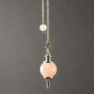 Rózsakvarc gömb inga | Ezoterikus inga · Kristály inga · hegyikristály inga, spirituális célra