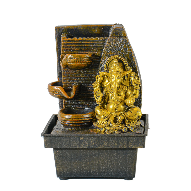 Ganesha - modern asztali feng shui csobogó