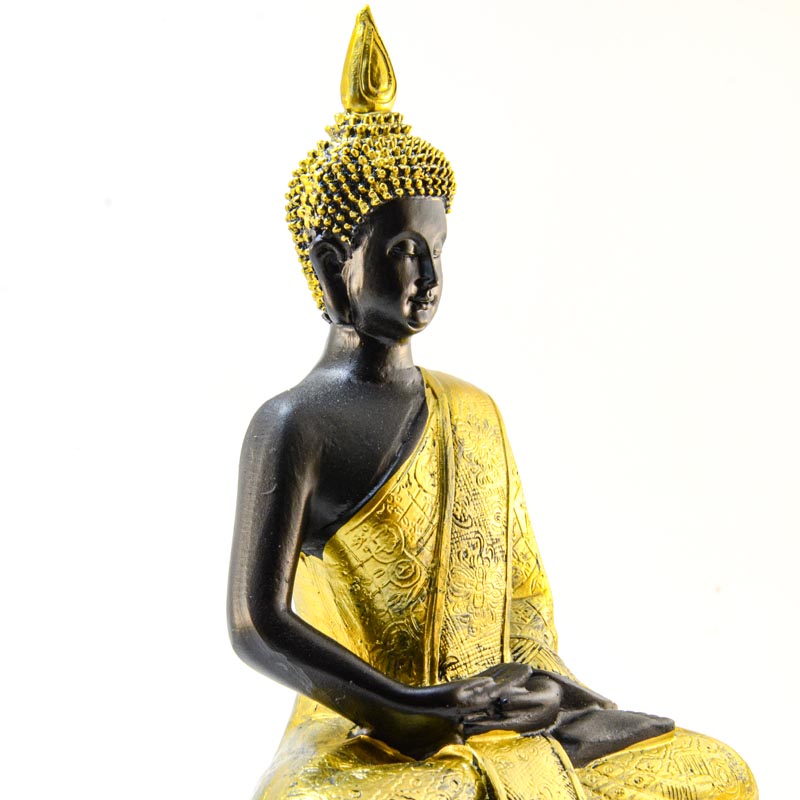 Fekete-arany Buddha szobor