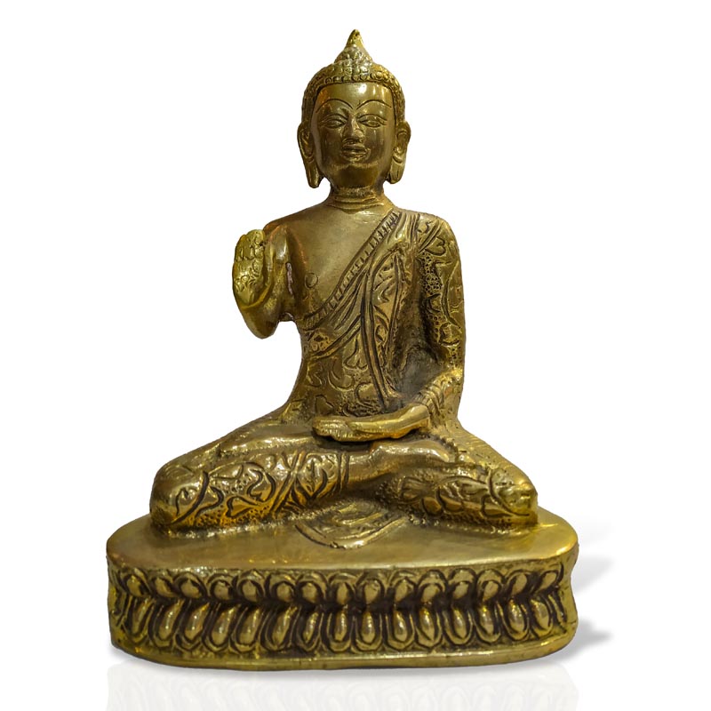 réz buddha szobor