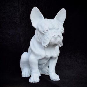 Franci bulldog szobor - resinből