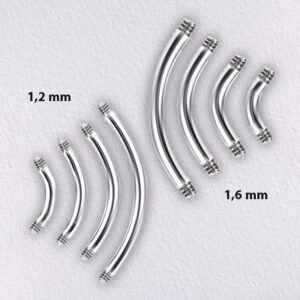 Banán piercing szár - acél