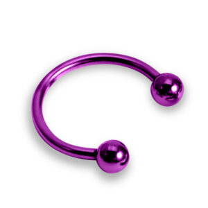 golyós patkó piercing lila
